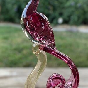 Stu Vtg Murano Art Glass, Bird of Paradise collection - Hand blown sculpture